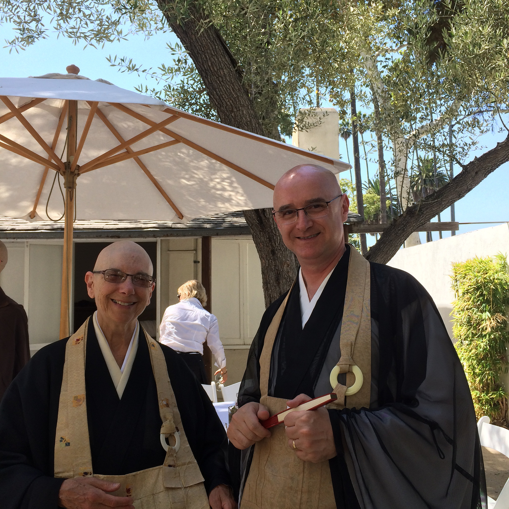 Shinge Roshi and Dokuro Osho at Rinzai-ji